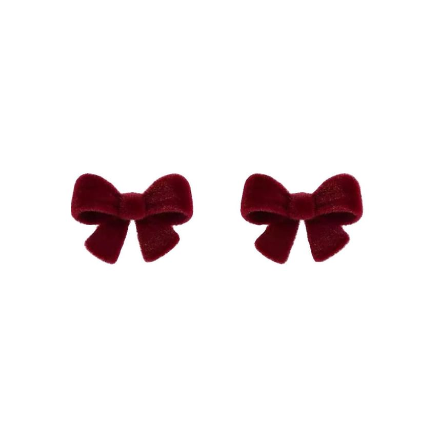 On / Earring Clip Bow Stud