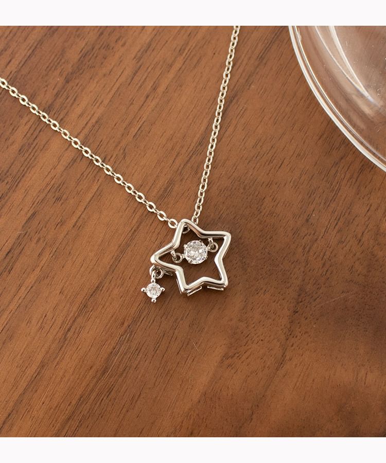 Necklace Pendant Star Pearl Faux Rhinestone /