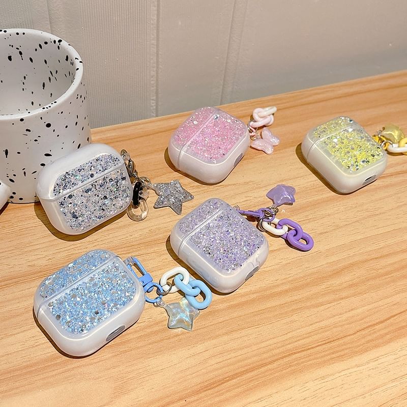 Pro Skin AirPods Sequined with Charm / Designs) (Various Case Earphone