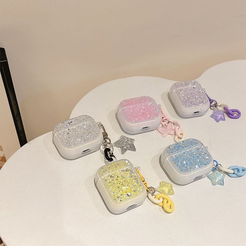 Pro Skin AirPods Sequined with Charm / Designs) (Various Case Earphone