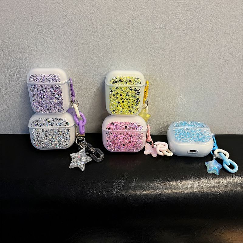 Pro Skin AirPods Sequined with Charm / Designs) (Various Case Earphone