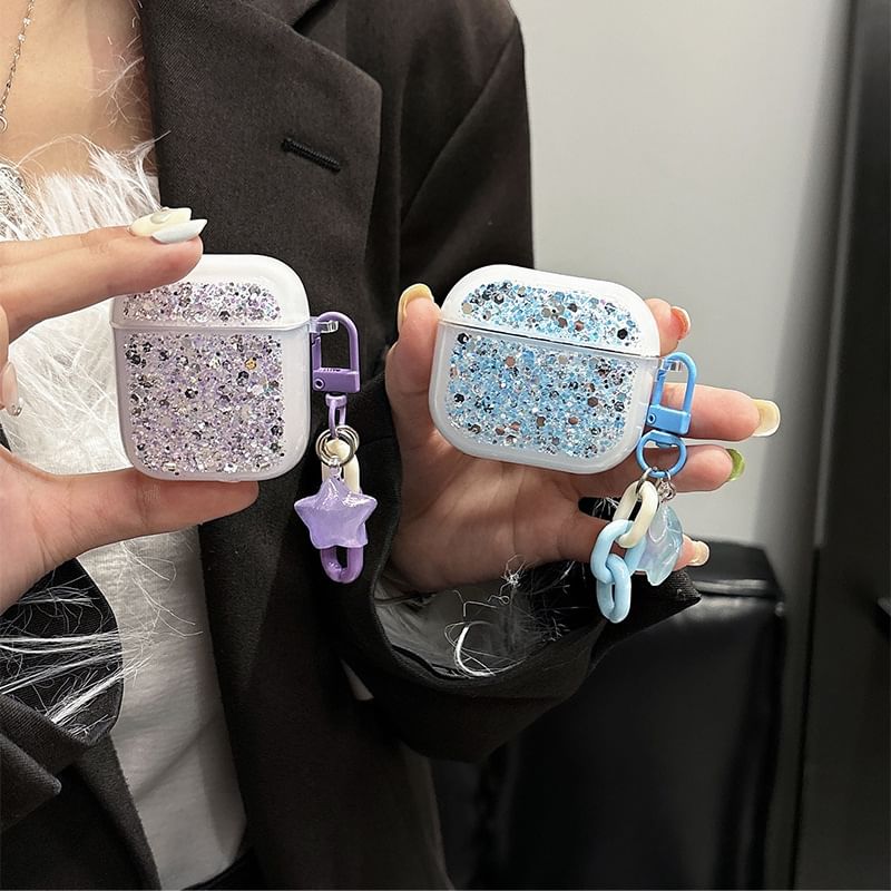 Pro Skin AirPods Sequined with Charm / Designs) (Various Case Earphone