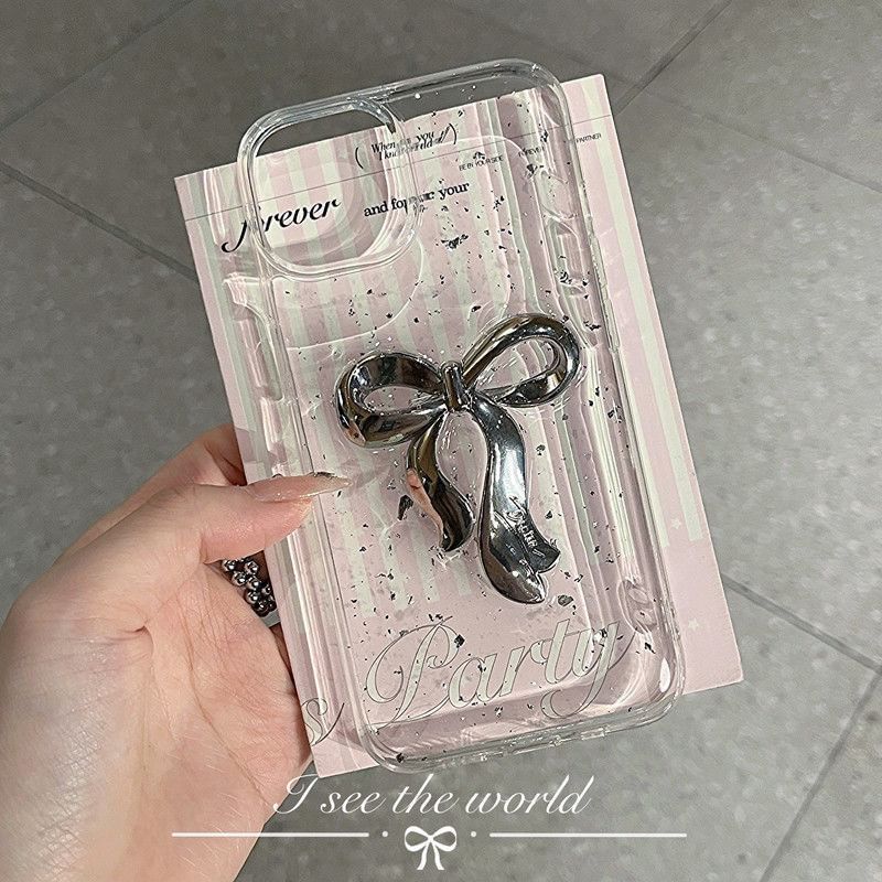 Phone Gold Bow Leaf Case
