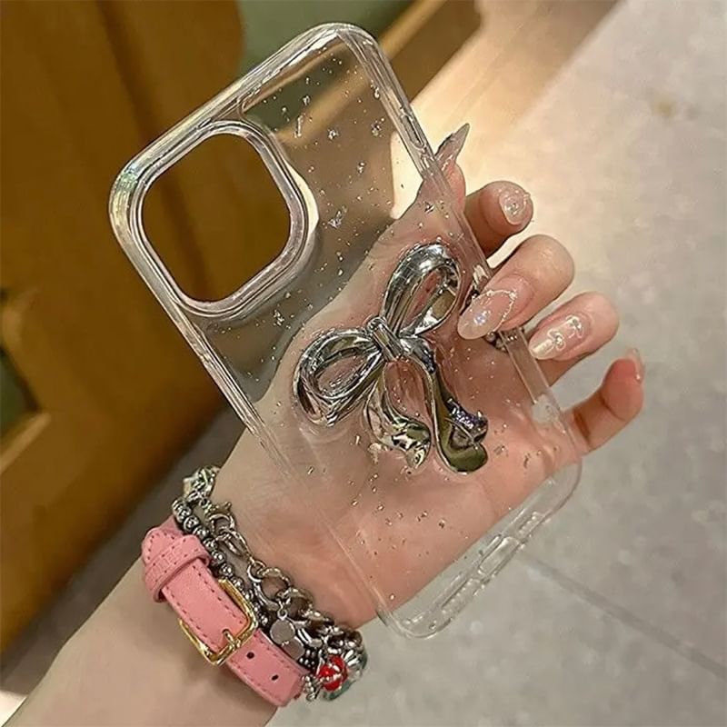 Phone Gold Bow Leaf Case