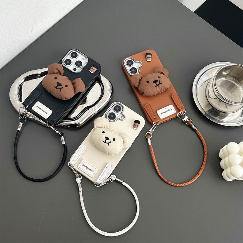 Case Strap Puffed Bear Phone with