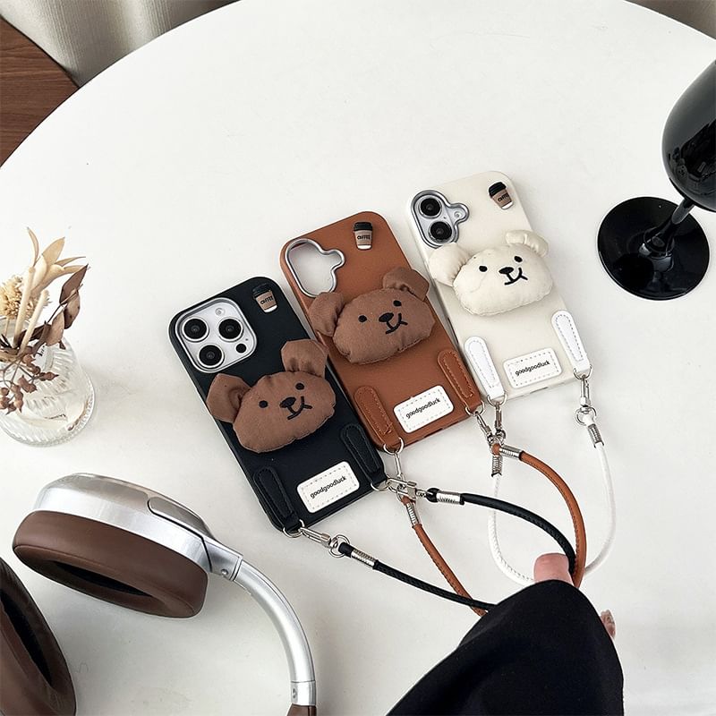 Case Strap Puffed Bear Phone with