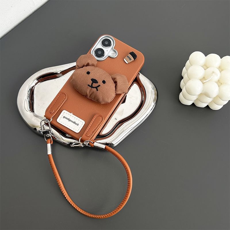 Case Strap Puffed Bear Phone with
