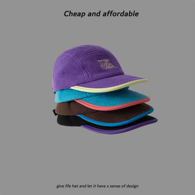 Fleece Cap Embroidered Lettering