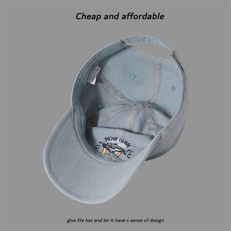 Cat Embroidered Baseball Cap