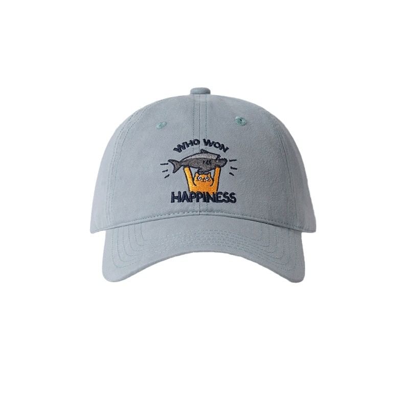 Cat Embroidered Baseball Cap