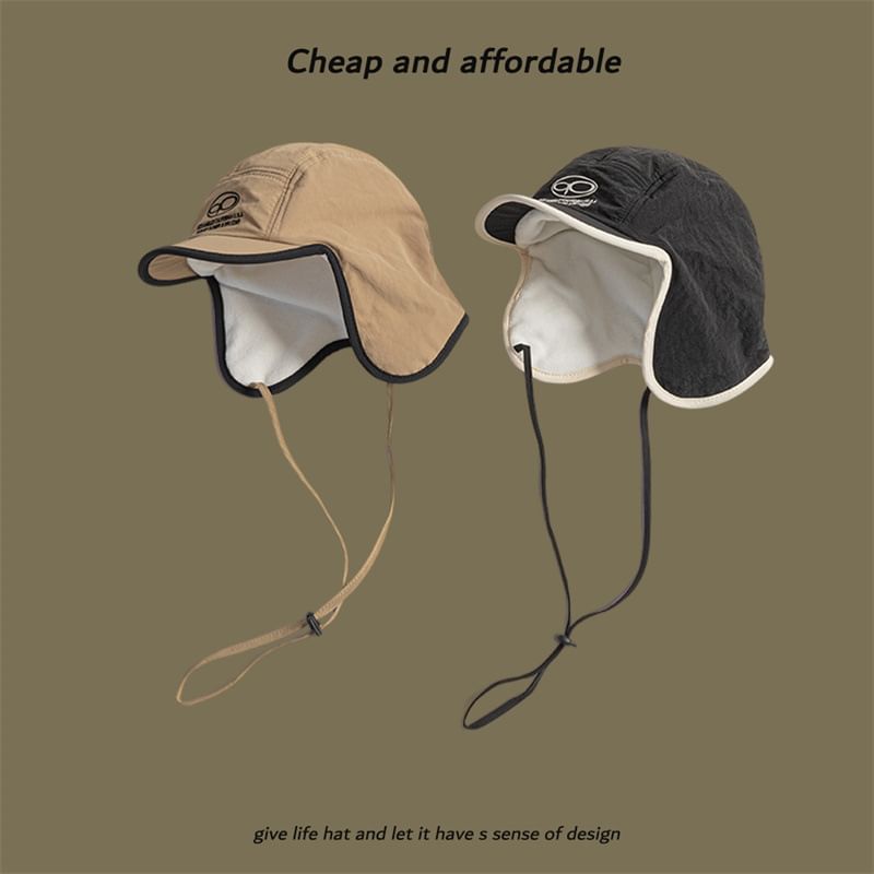 Print Trapper Hat Lettering