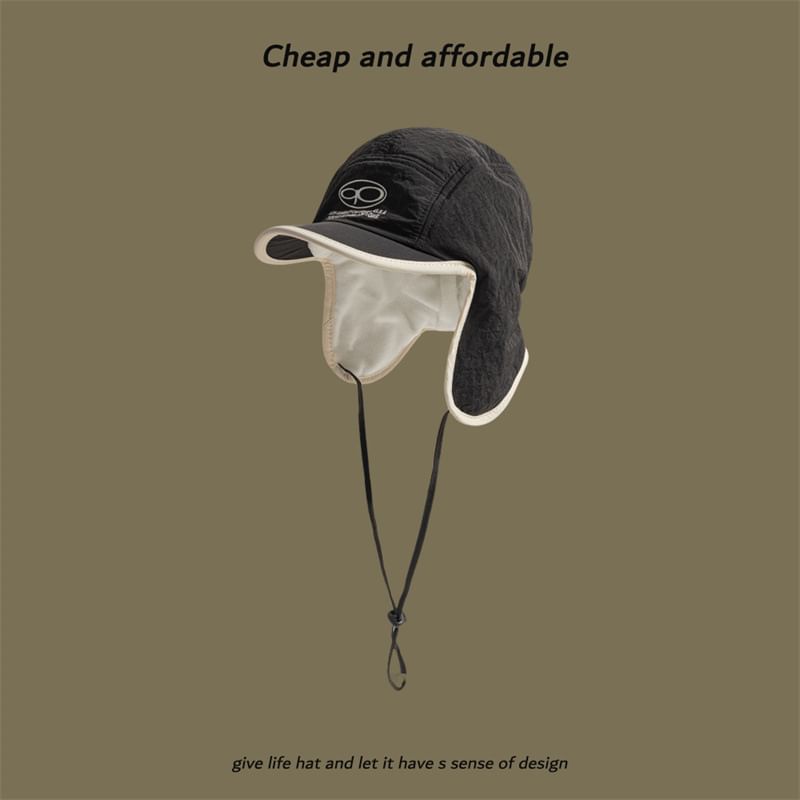 Print Trapper Hat Lettering