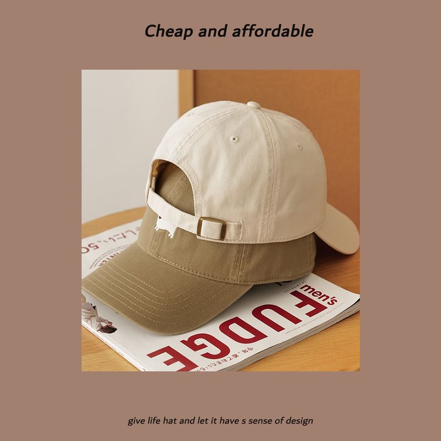 Cap Embroidered Dog Baseball