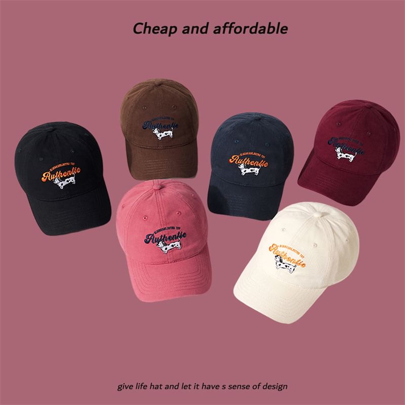 Embroidered Dog Cap Baseball