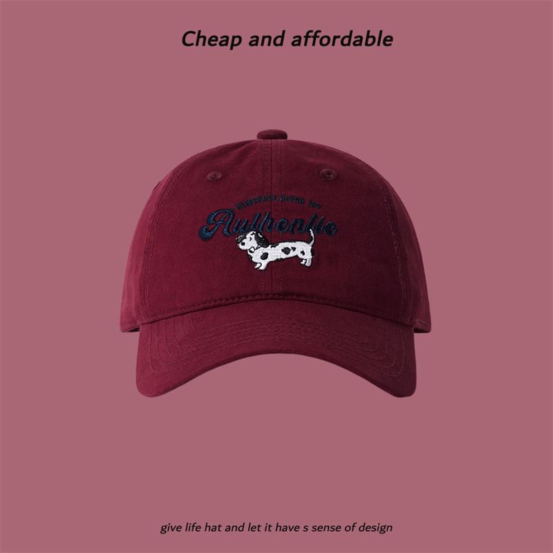 Embroidered Dog Cap Baseball