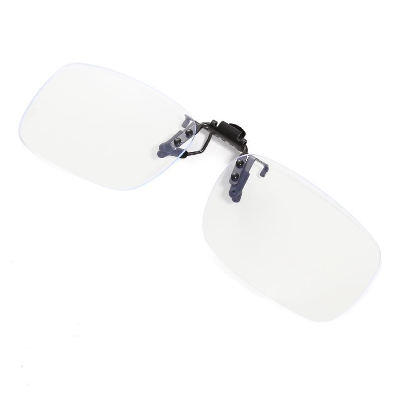 On Square Clip Glasses Rimless