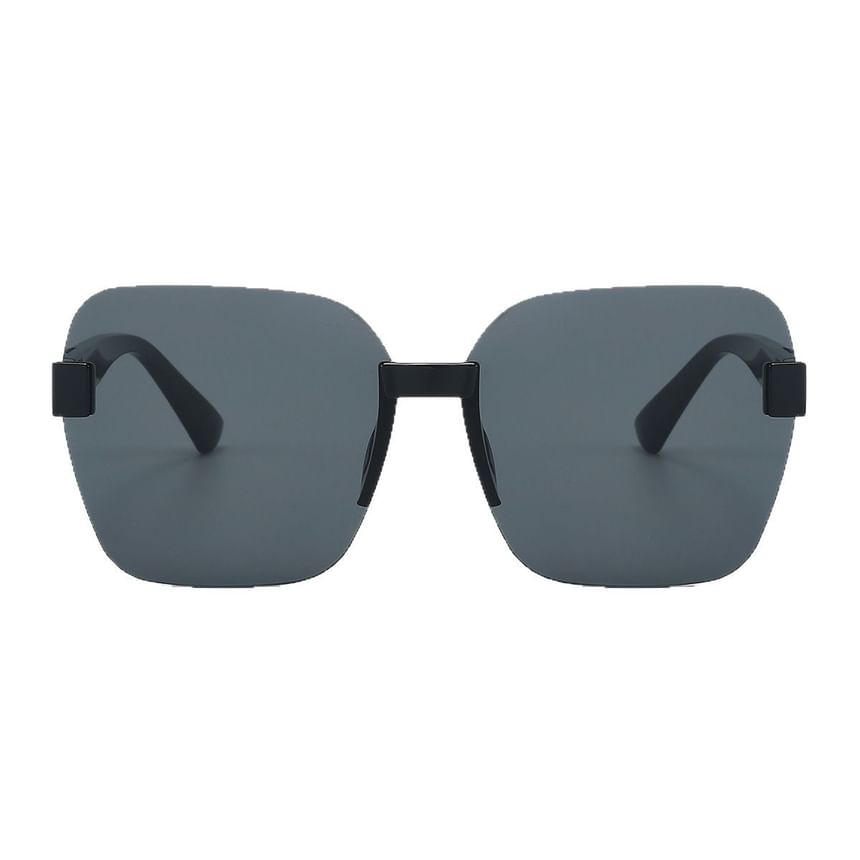 Geometric Sunglasses Rimless Oversized