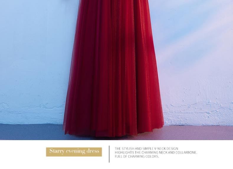 Short-Sleeve Stand Collar Two Tone A-Line Evening Gown