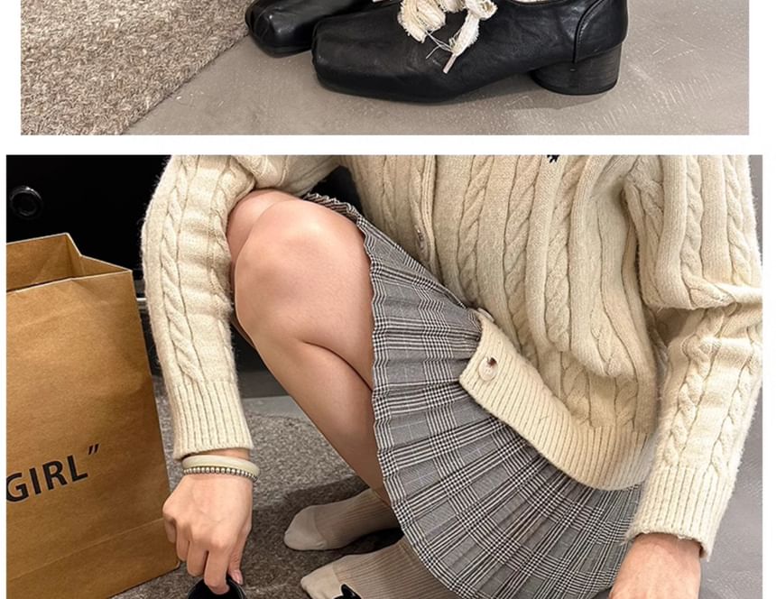 Heel Plain Lace-Ups Block