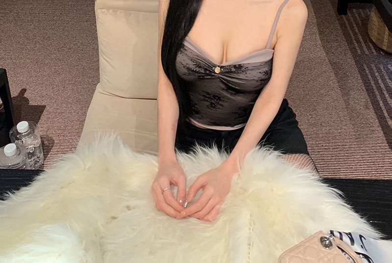 Camisole Crop Top Lace