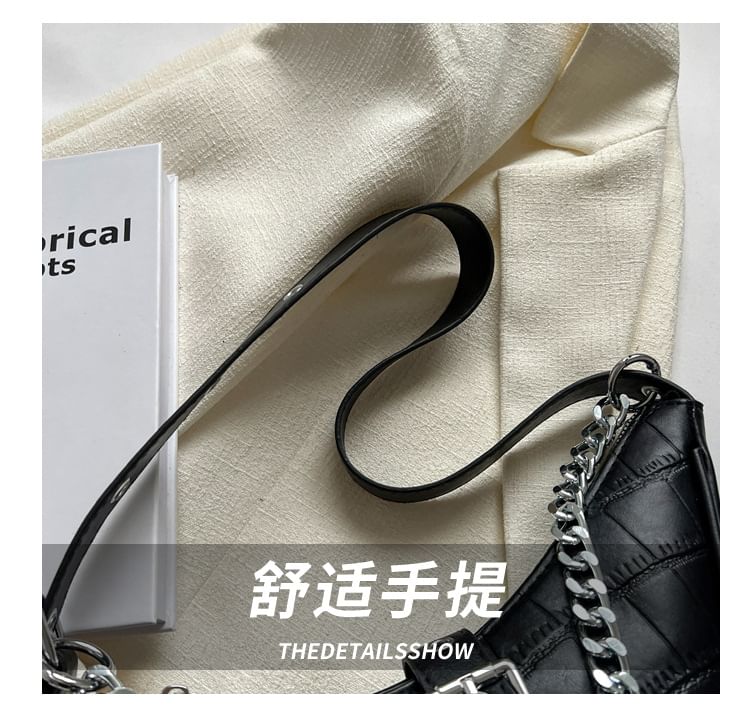 Print Buckled Hobo Bag Animal