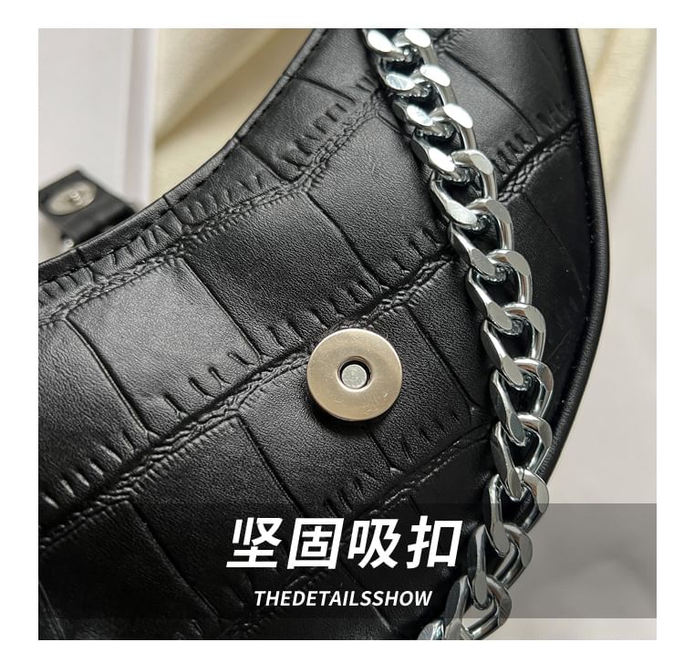 Print Buckled Hobo Bag Animal