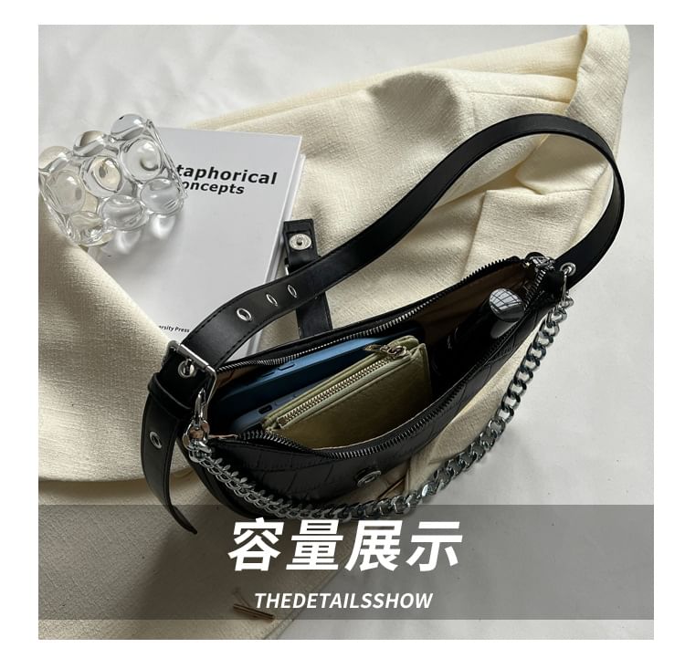 Print Buckled Hobo Bag Animal