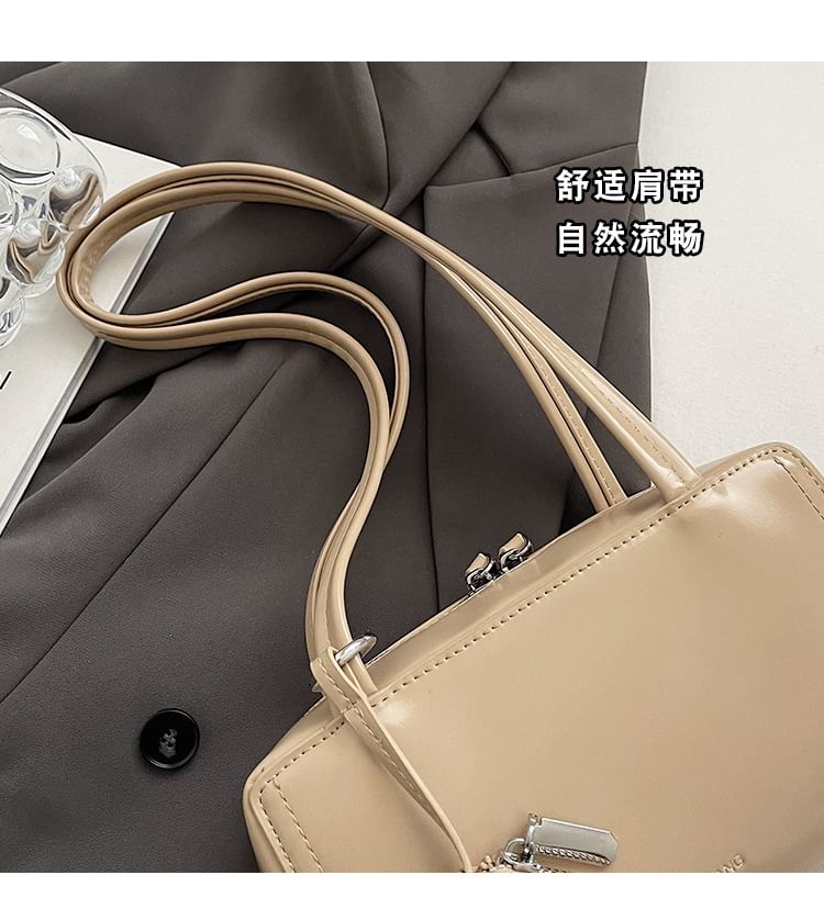 Faux Leather Shoulder Bag Box