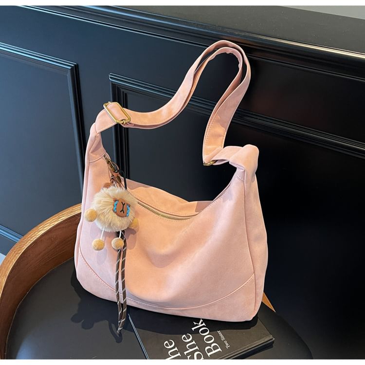 Shoulder Faux Leather Bag Plain