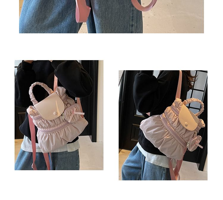 Textile Plain Backpack