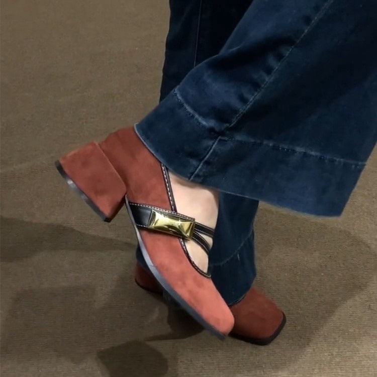 Heel Shoes Mary Chunky Jane