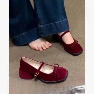 Heel Shoes Mary Chunky Jane