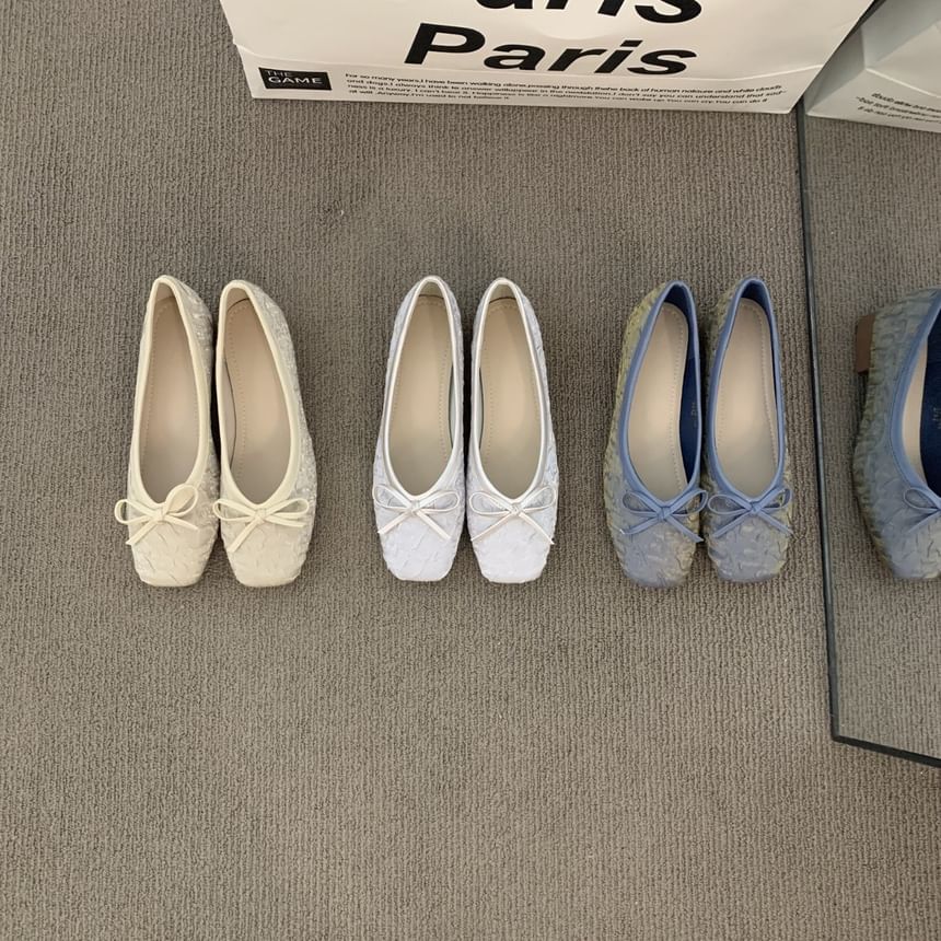 Flats Bow Square-Toe
