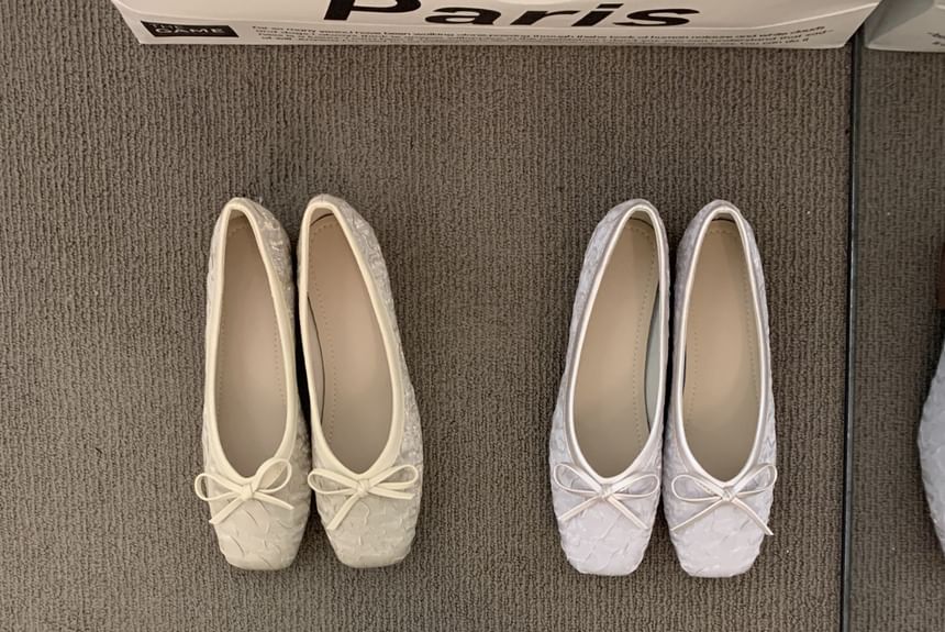Flats Bow Square-Toe