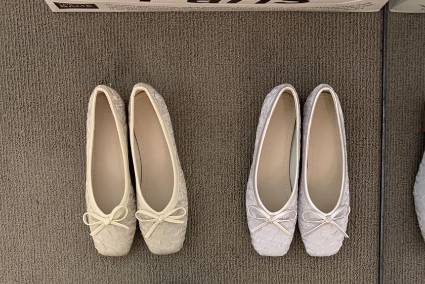 Flats Bow Square-Toe