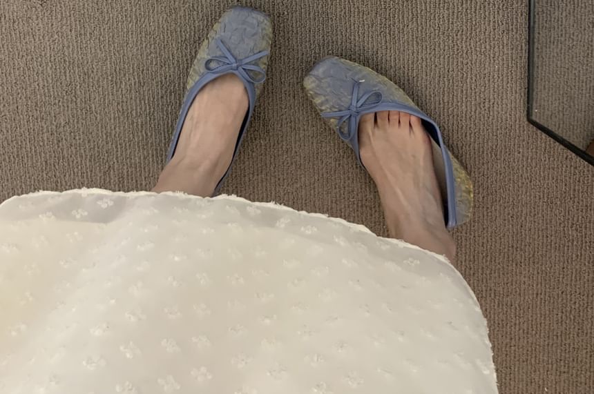 Flats Bow Square-Toe