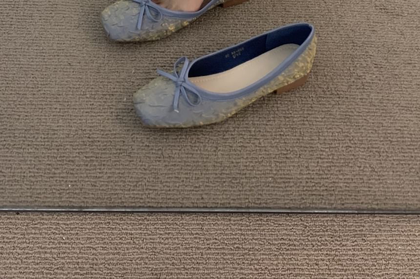 Flats Bow Square-Toe