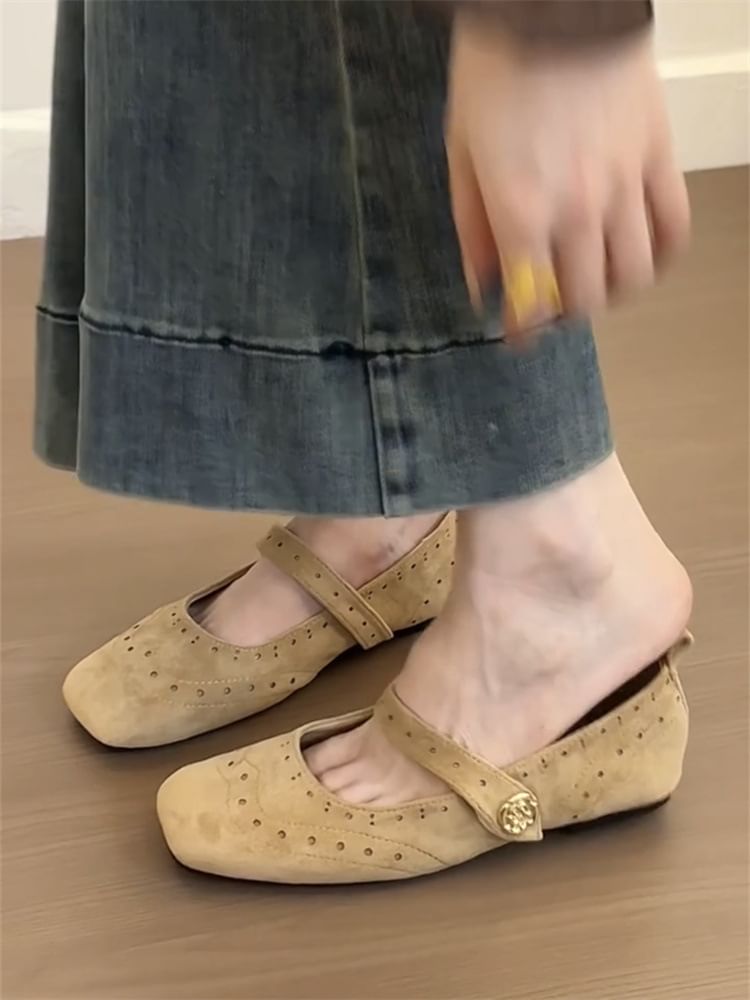 Shoes Mary Jane Square-Toe