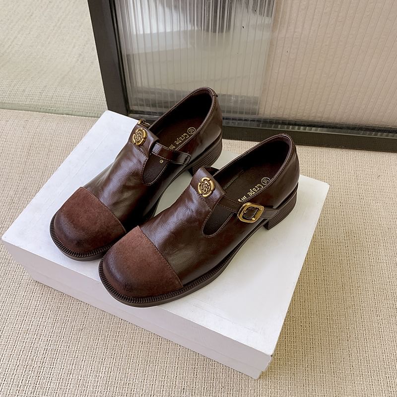 Jane Toe Pumps Cap Mary Block Heel