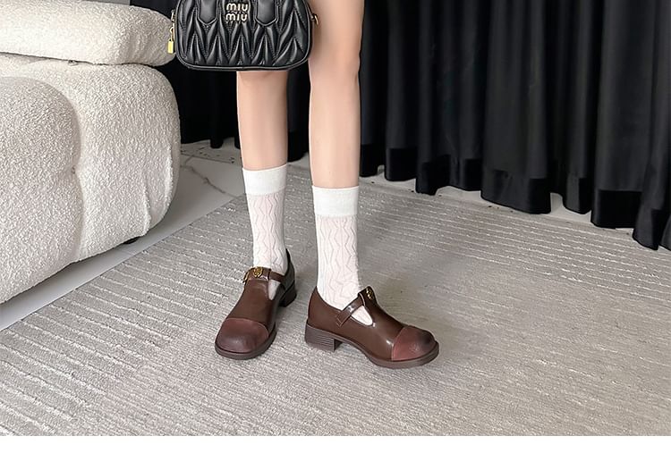 Jane Toe Pumps Cap Mary Block Heel