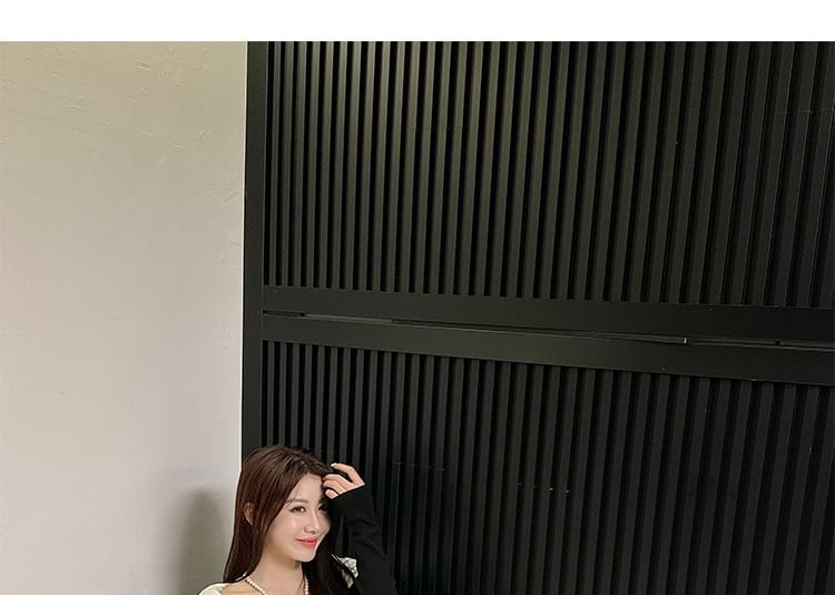 Block Mary Contrast Pumps Heel Jane Trim