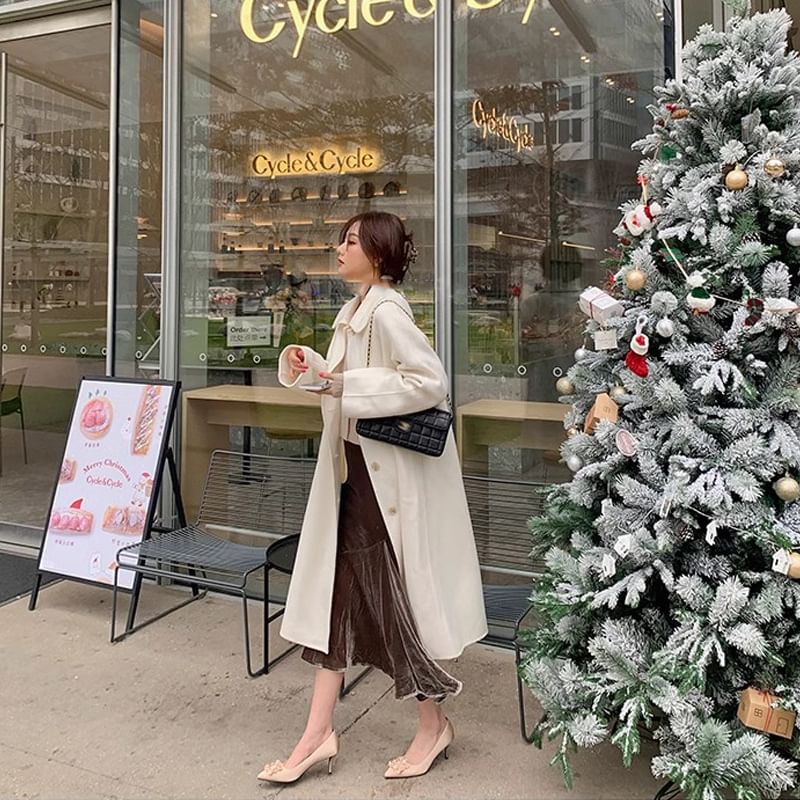 Kitten Rhinestone Pointed Pumps Heel