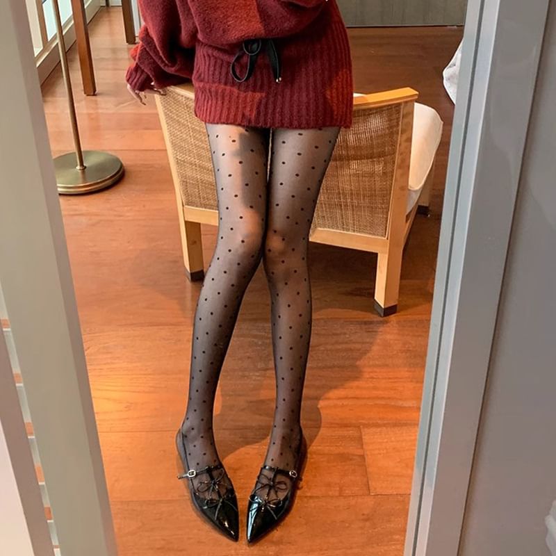 Flats Mary Jane Pointed Bow