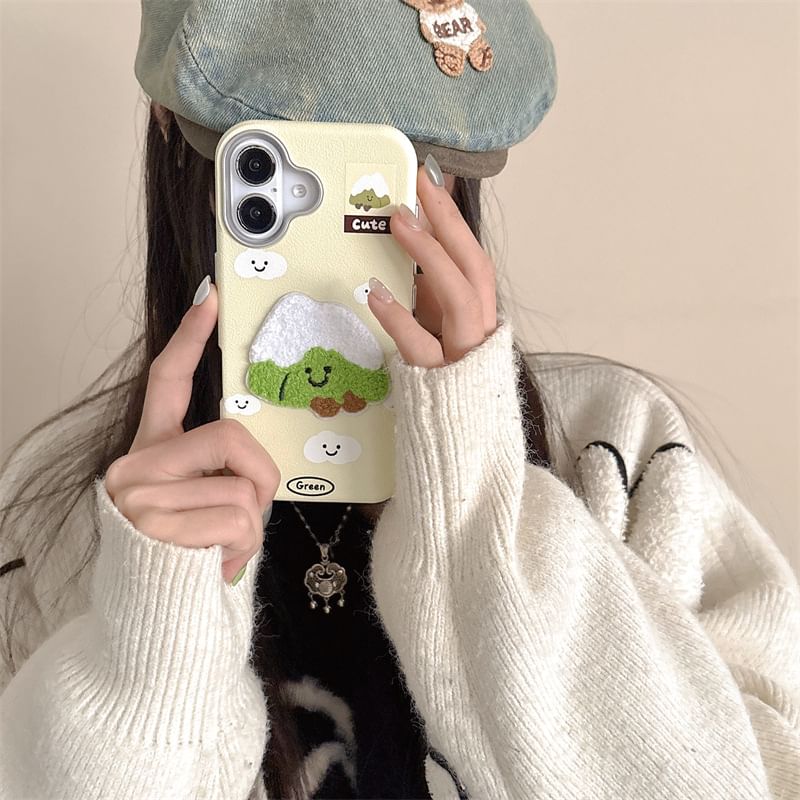 Mountain Embroidered Case Phone