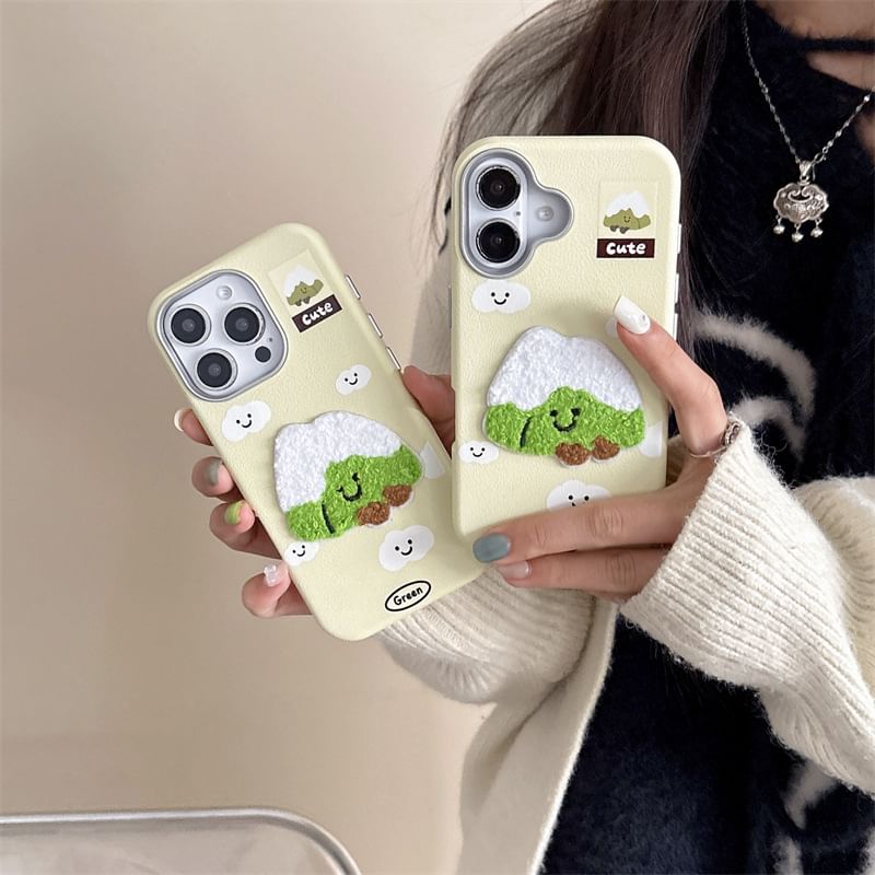 Mountain Embroidered Case Phone