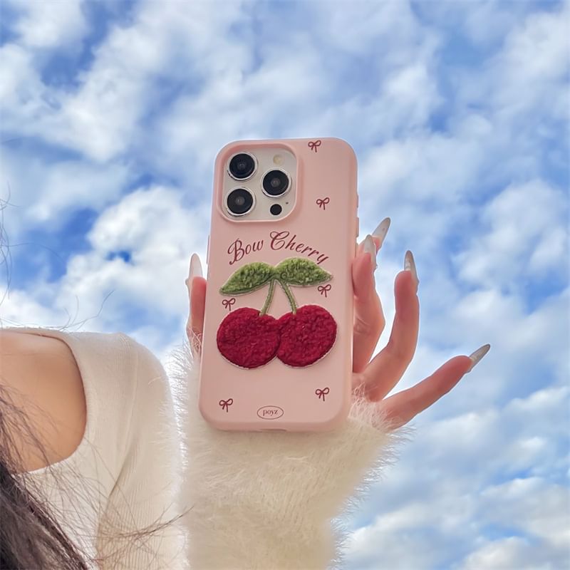 Case Cherry Embroidered Phone