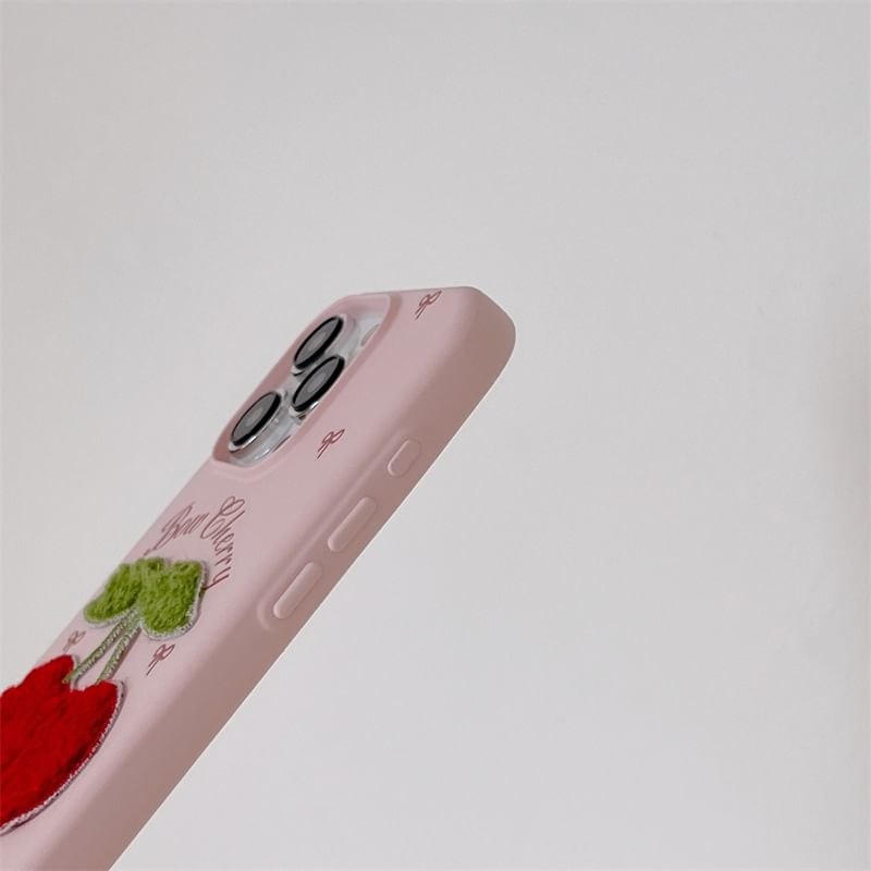Case Cherry Embroidered Phone
