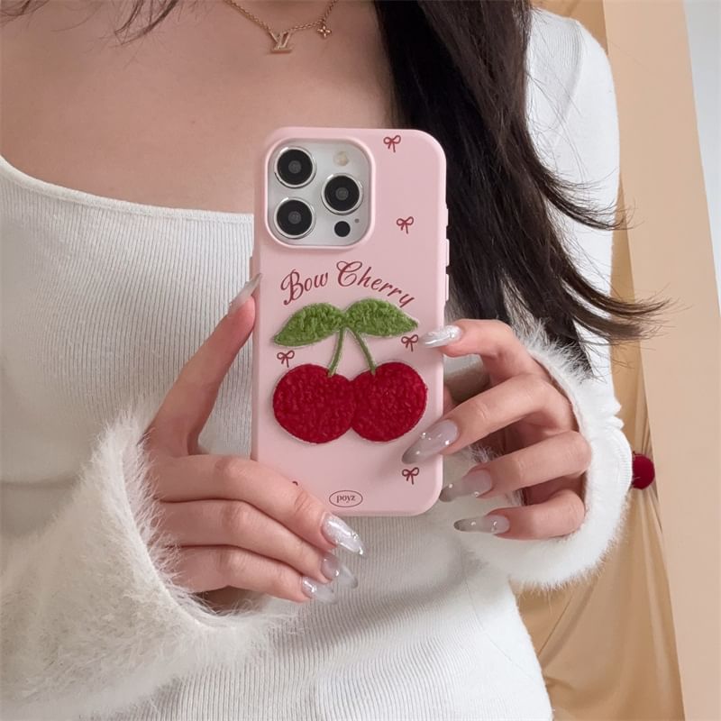 Case Cherry Embroidered Phone