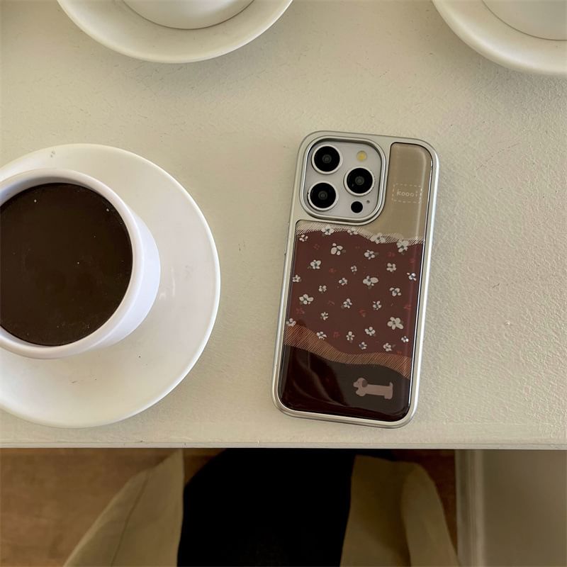 Case Phone Dog Floral