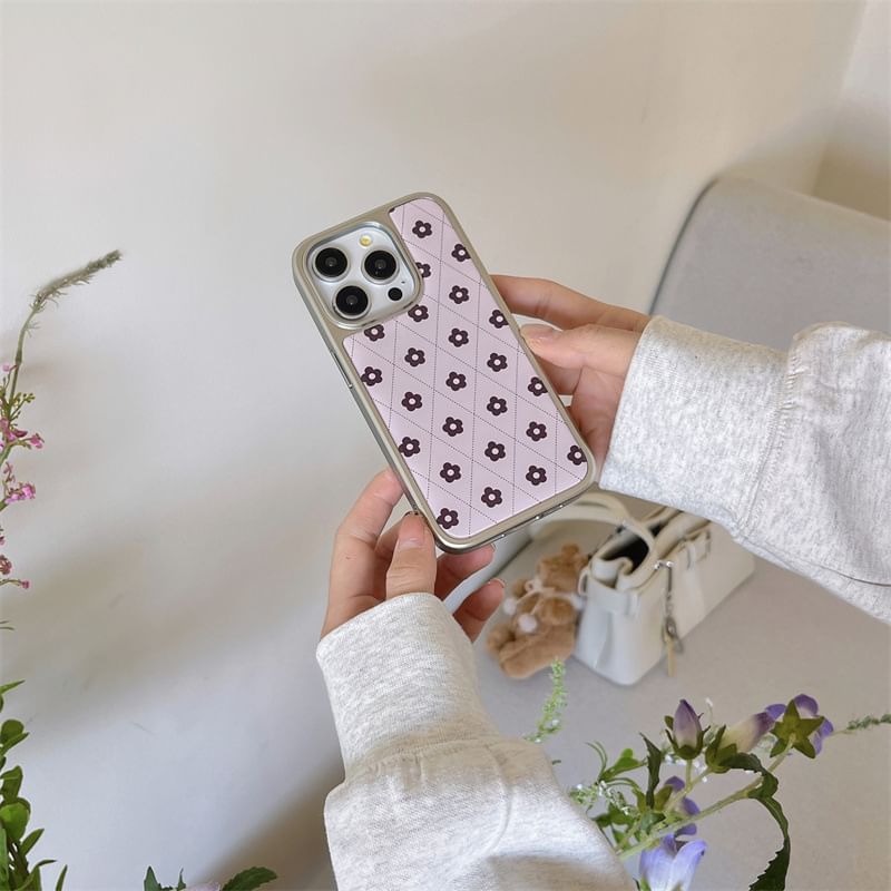 Argyle Phone Case Floral